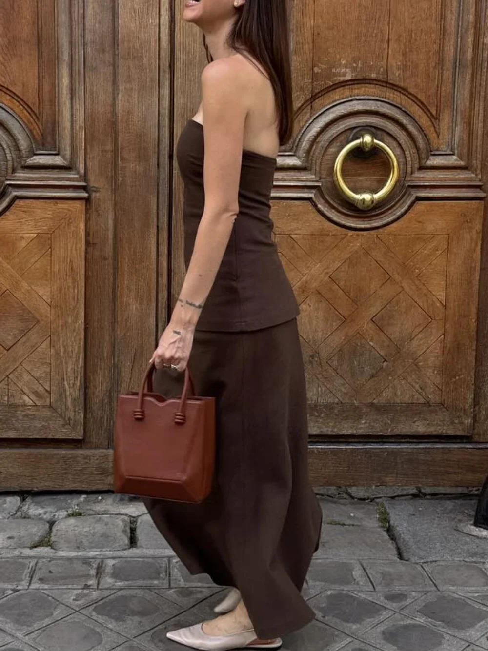 Women's retro off-the-shoulder dress slim-fitting stitching wrap dress new 2025 summer fashion festival dinner date dress