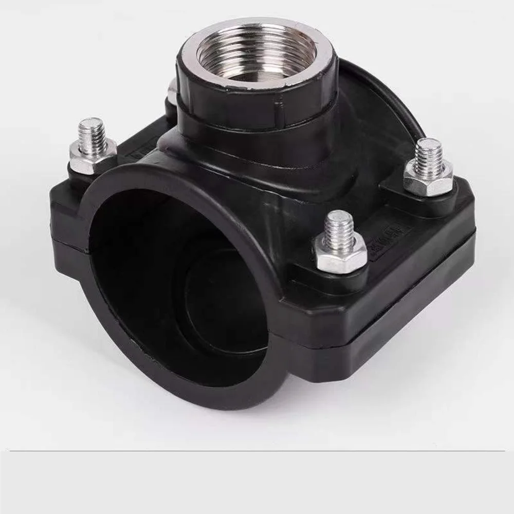 DN32, DN25 Pipe Clamp 1/2'' 3/4" Female Thread Connector PVC PE Pipe Water Splitter Repair Reducing Coupling Fitting 1 Pc