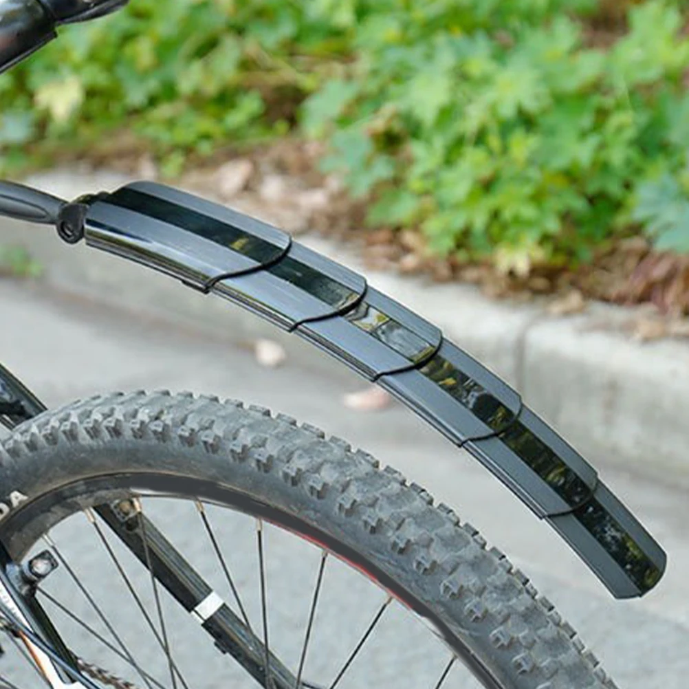 

1 комплект велосипедных брызговиков спереди и сзади для горного велосипеда, регулируемая прочная защита от дождя, брызговик для дорожных складных велосипедов, прочный