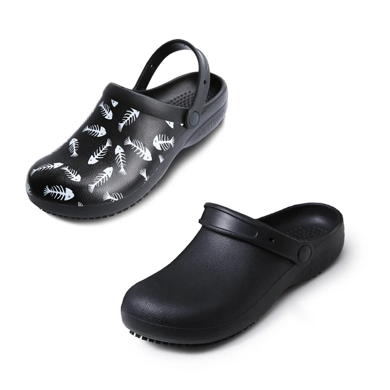 Chef Safety Shoes Restaurant Waitress Waterproof Wear-Work Shoes Hotel Catering Kitchen Oil-Proof Anti-Slip Cook Slippers