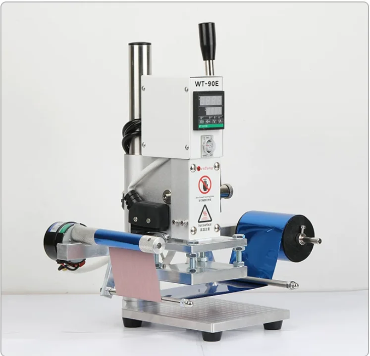 5x7cm Manual Hot Foil Stamping Machine with Automatic Foil Roll + One Roll Gold Foil Free
