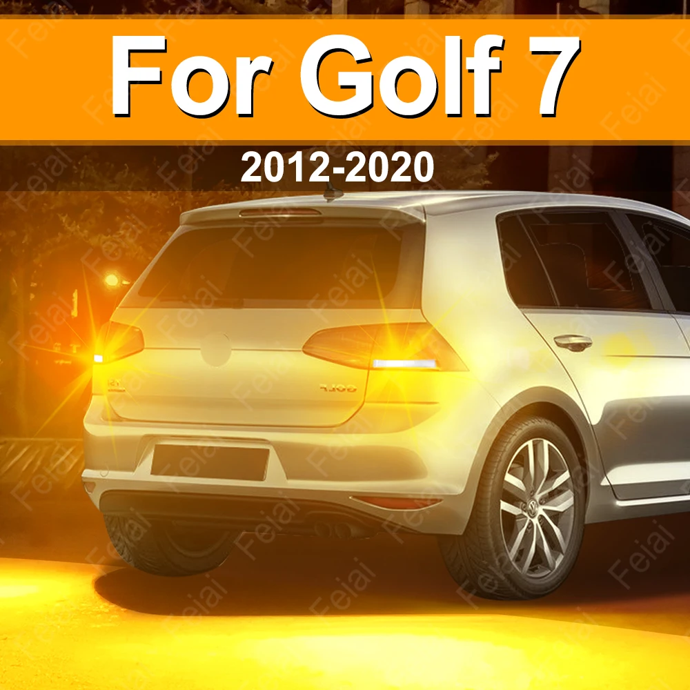 Turn Signal LED Indicator Light Bulb For Volkswagen VW Golf 7 MK7 Variant Alltrack Sportsvan Rear Direction Blinker Lamp Amber