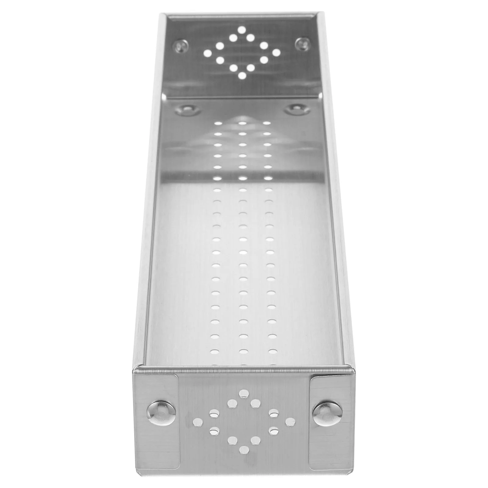 

Stainless Steel Spoon Fork Storage Drain Box Box Storage ganizer Drain Holes Kitchen Tableware Holder Fork Spoon Container