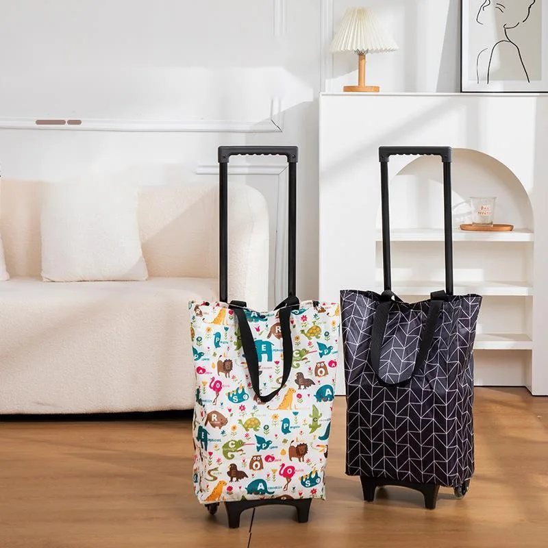 

Convenient Travel Camping Car Trolley Bag Folding Hand Pull To Buy Groceries Small Cart Home Trailer Bag Small Cart