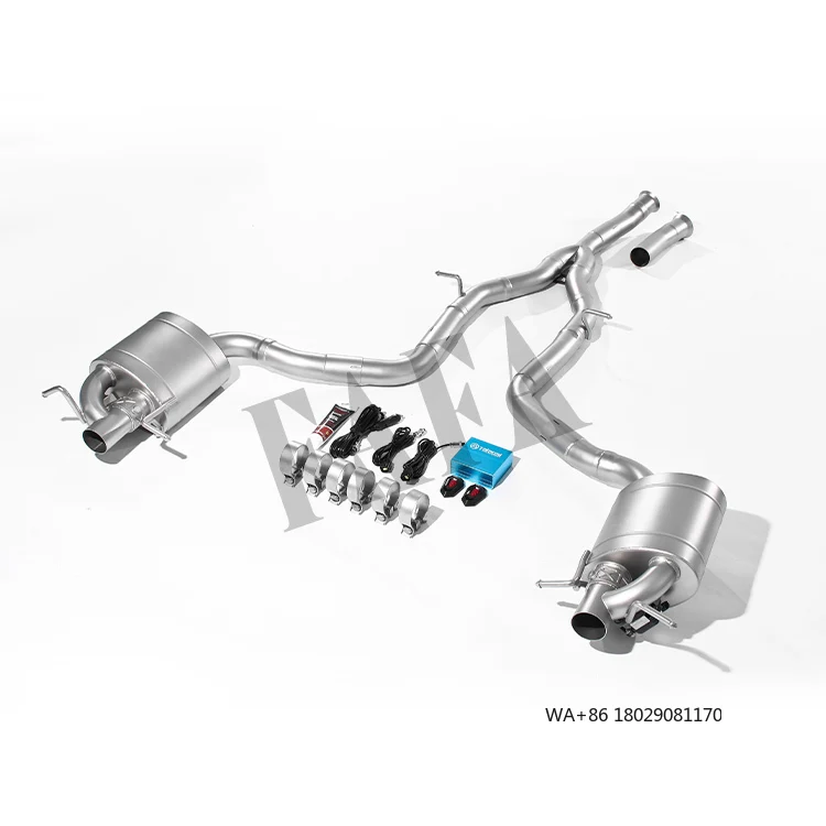 

For E200 W212 Exhaust System Middle and Tail Section High Performance Cat Back Exhaust Pipe Valve Muffler