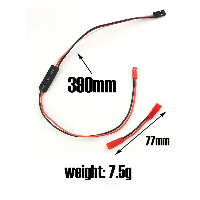 3CH ウインチリモートコントローラー 高電圧ケーブル & アダプタープラグ付き RC クローラー SCX10 TRX4 タミヤ 1/10