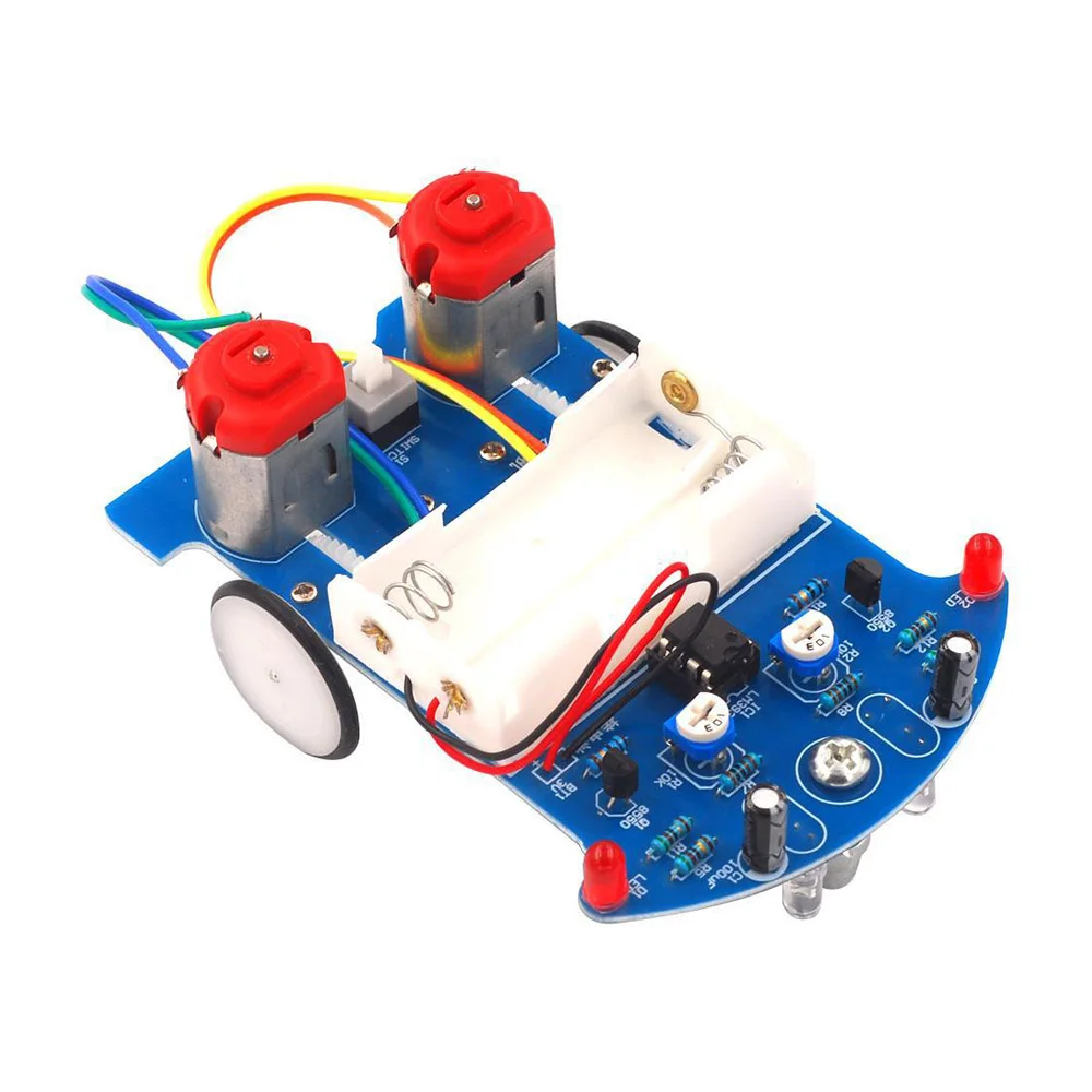 

D2-5 Smart Car Automatic Line Following Robot Practice Soldering Learning Electronics Kit Smart Car Project Kids DIY Electronics