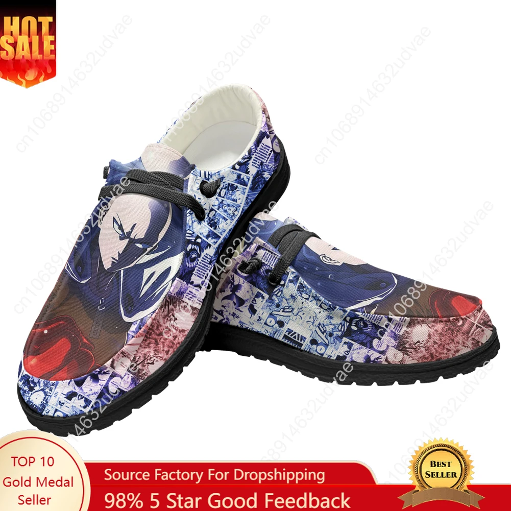 

One Punch Man Casual Shoes Flat Shoe Men Woman Breathable Casual Indoor Outdoor Lightweight Footwear Couple Custom Made Shoe