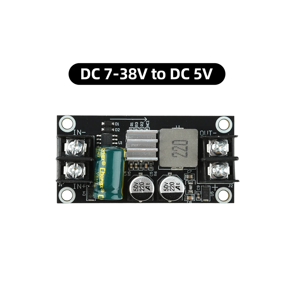 DC 7-38V auf DC 5V 12V 6A Step-Down-Modul, Niedrige Welligkeit, Hochleistungs-Buck-Wandlerplatine, Stromversorgung – Detail 3