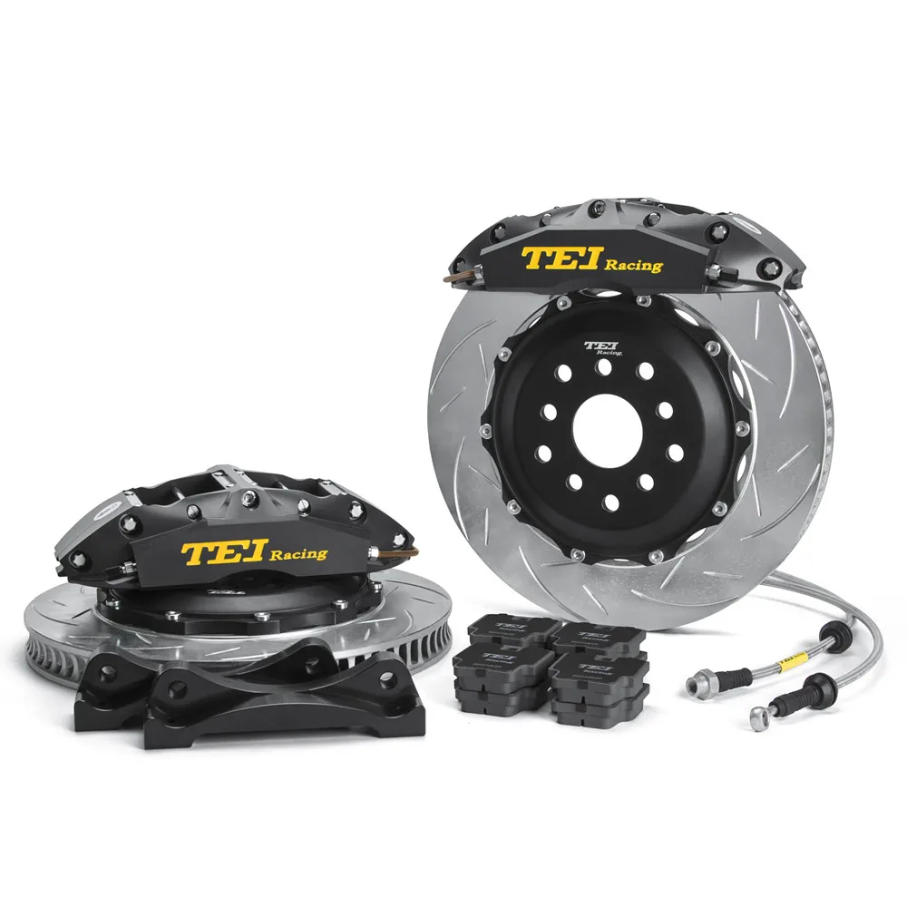 TEI Brake Kit Front Calipers 4-Piston Caliper Kit With 345x32MM Disc Rotor Racing Pads for SUBARU BRZ 2012-2019 18Inch Wheel