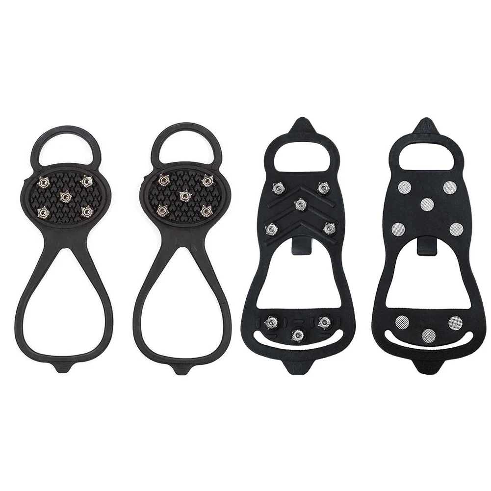 5/8 الأسنان الثلوج الجليد مخلب تسلق المضادة للانزلاق المسامير السيطرة الأشرطة المرابط 5/8 ترصيع حذاء المشي الجليد المسامير للنساء الرجال #2