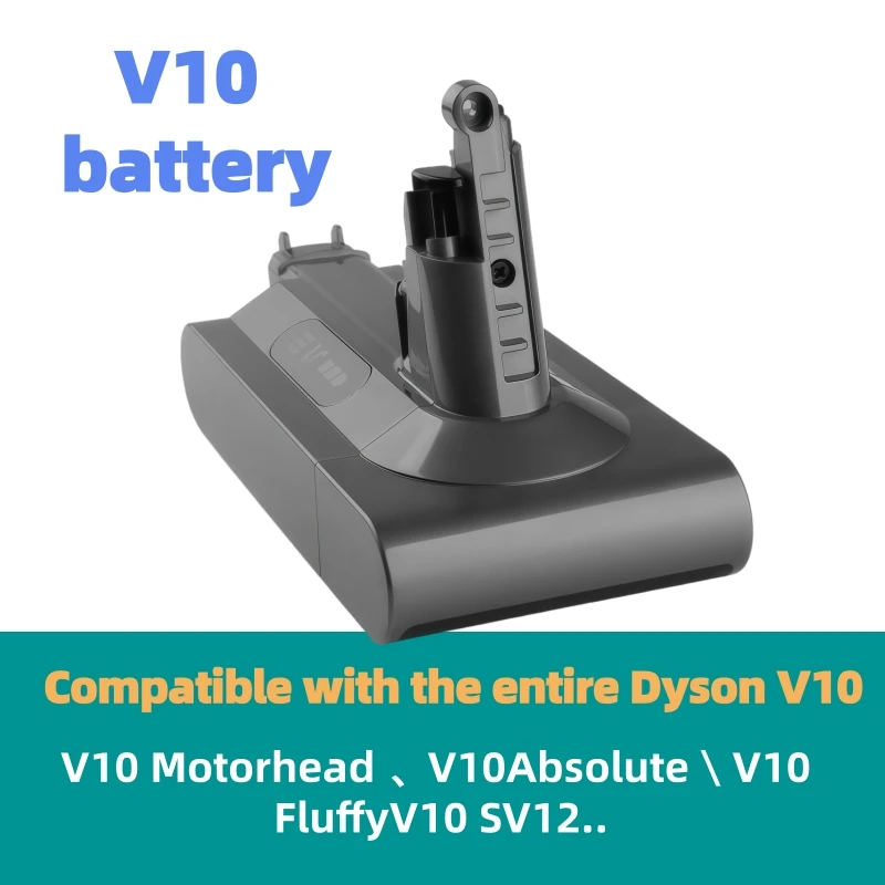 Новинка для Dyson V10, 12800 мАч, 25,2 В, аккумулятор для Dyson SV12, литий-ионный пылесос Absolute Animal, аккумуляторная батарея SV12
