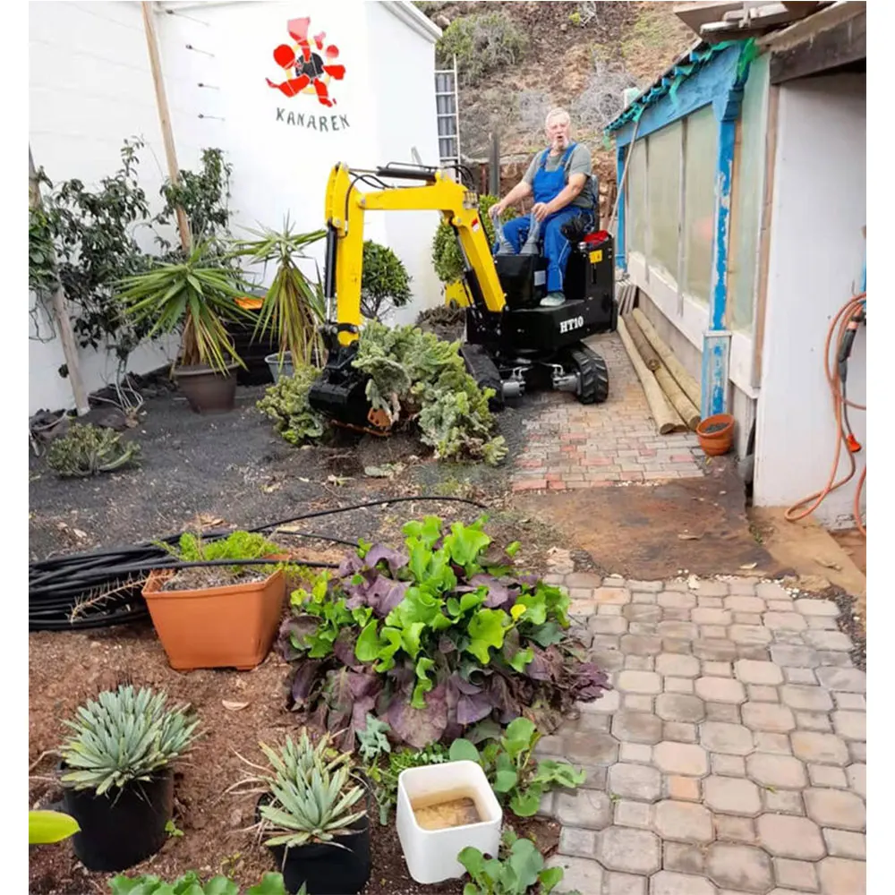 حفارة صغيرة هيدروليكية متعددة الأغراض ، أشعل النار الممزق اوجير ، سقف عقبة ، دلو ، 8.2KW السلطة ، 1 طن