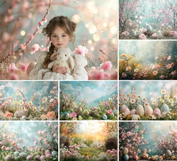 Mehofond Photography Background Spring Easter Floral Garden Kids Birthday Party Cake Smash Portrait Decor Backdrop Photo Studio