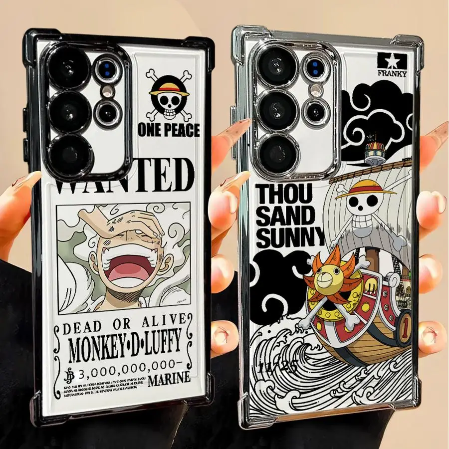 

Case for Samsung Galaxy S25 S21 Plus S25Edge S23 S24 S22 Ultra S20 FE Phone Cover Anime One Pieces Luffys