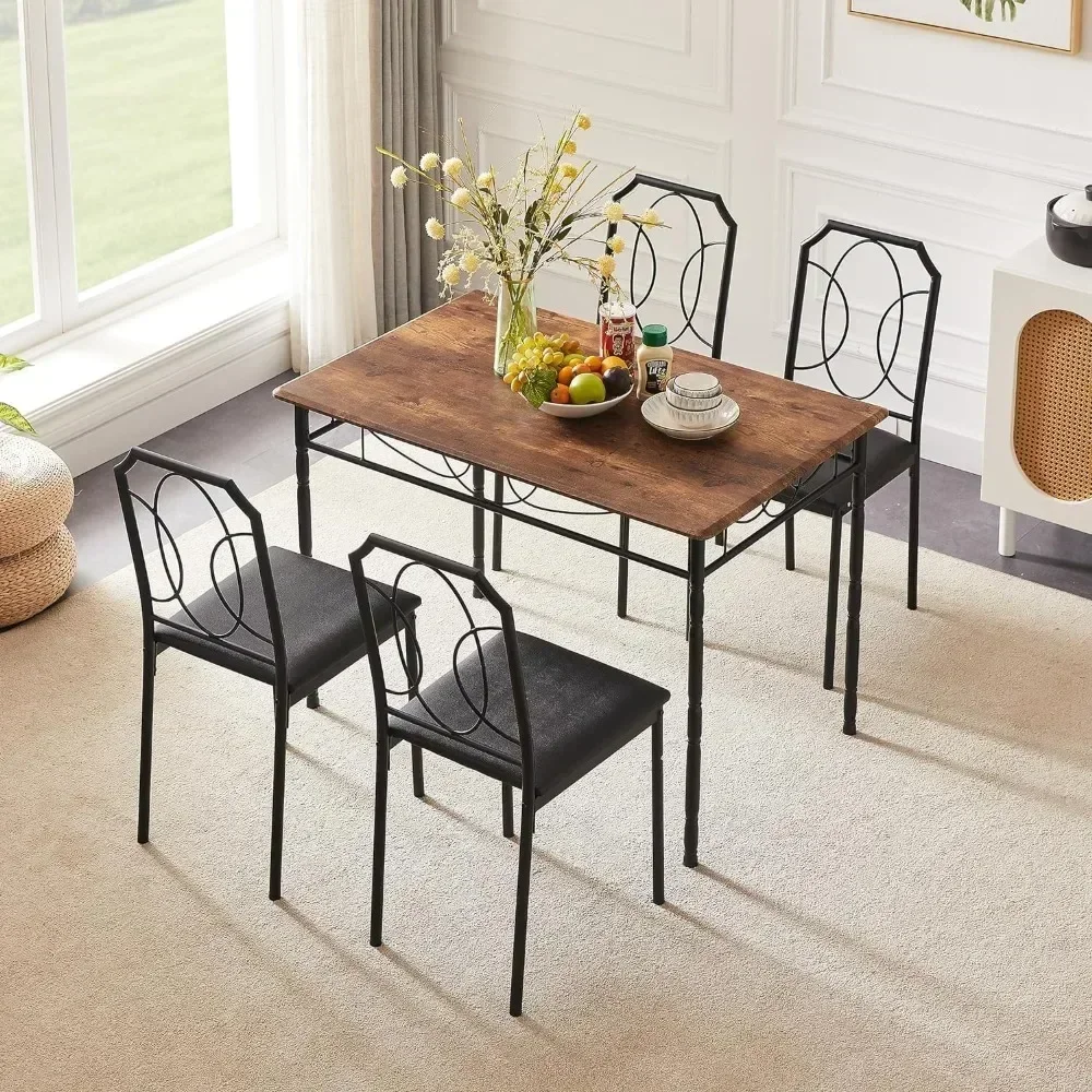 Dining table, 5-piece set of 43.3 