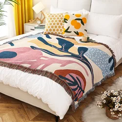 Bohemian Blanket Plaid Tapestry Vintage Boho Blankets Leisure Crochet Blanket Sofa Cover Knitted Thread Camping Picnic Blanket