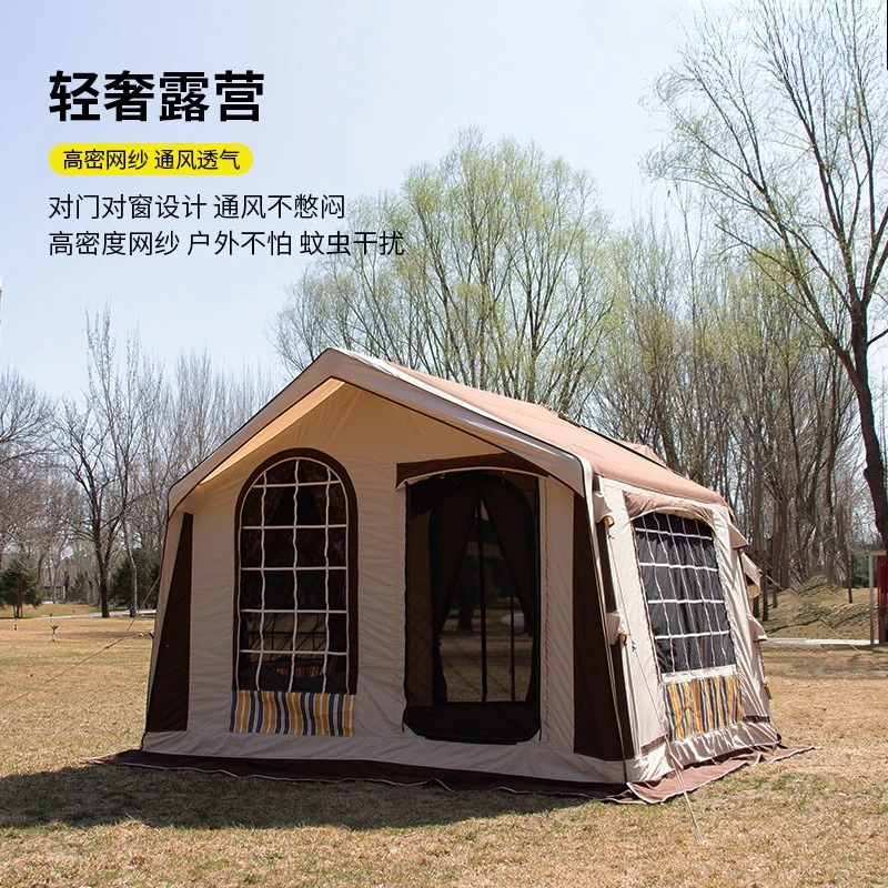 Holiday 8.0 Inflatable Tent 8 Flat Outdoor Camping Campground Overnight Roof