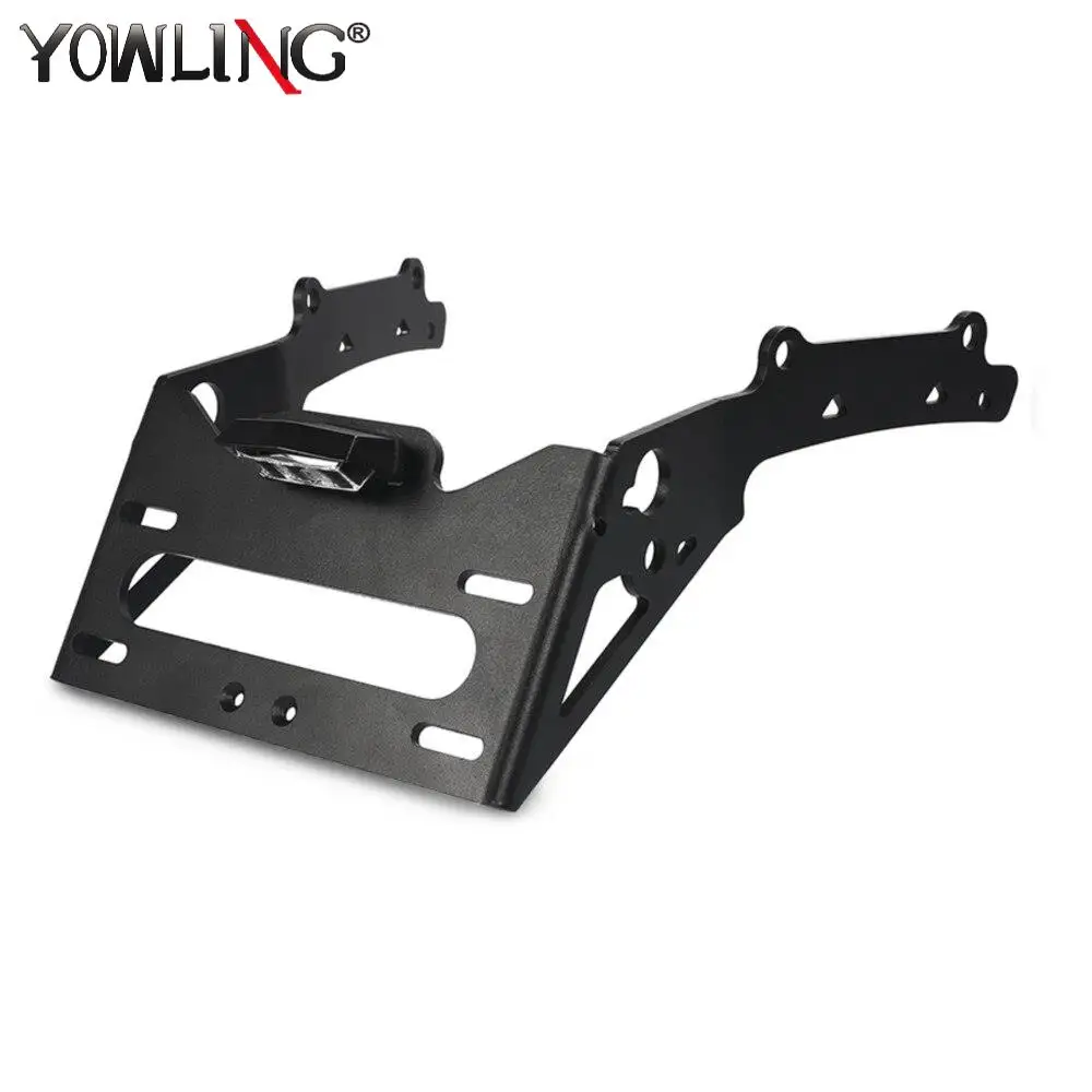 

For Indian FTR 1200 2019-2023 FTR1200 Rally/S Motorcycle Rear License Plate Mount Holder with Light CNC Bracket Accessories