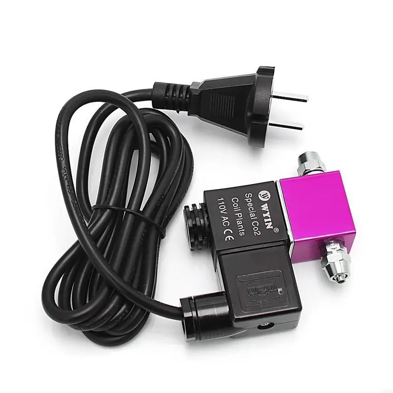 220V EU Plug 50Hz CO2 Aquarium System Solenoid for Valve Regulator