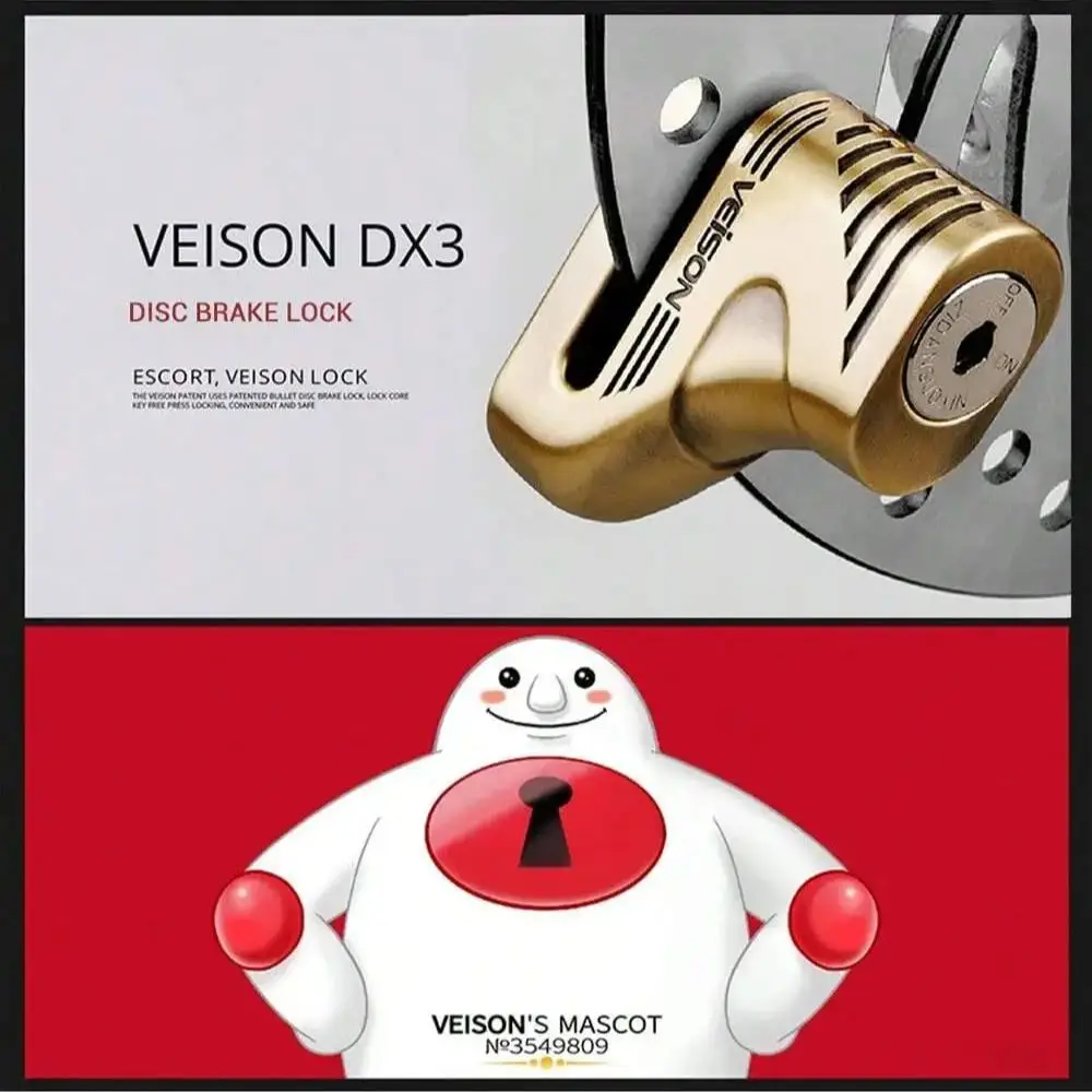 모토크로스 도난 방지 디스크 브레이크 잠금 장치 안전 보호 오토바이 야외 도난 방지 오토바이 잠금 장치 스쿠터 자전거 디스크 잠금 장치