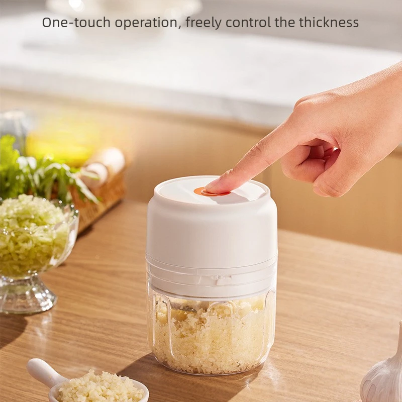 250ml Electric Garlic Chopper 30W Mini Food Mincer 500mAh Rechargeable Detachable Grinder for Kitchen Home Daily Use 전동 다지기