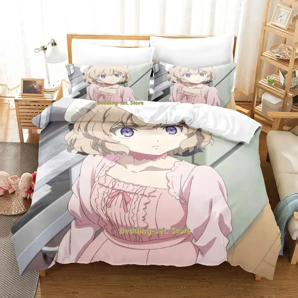 

New Kawaii Iwanaga Kotoko Bedding Set Single Twin Full Queen King Size Bed Set Adult Kid Bedroom Duvetcover Sets Anime