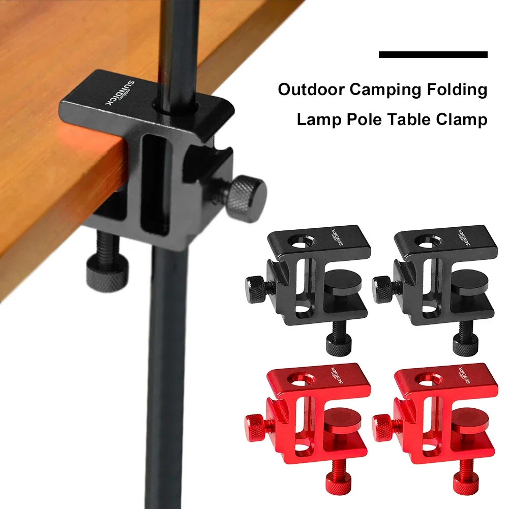 2 Buah Penjepit Braket Kantilever Lampu Meja Klip Penjepit Meja Tiang Penyangga Lampu Dapat Disesuaikan untuk Kamera Lentera Berkemah Luar Ruangan