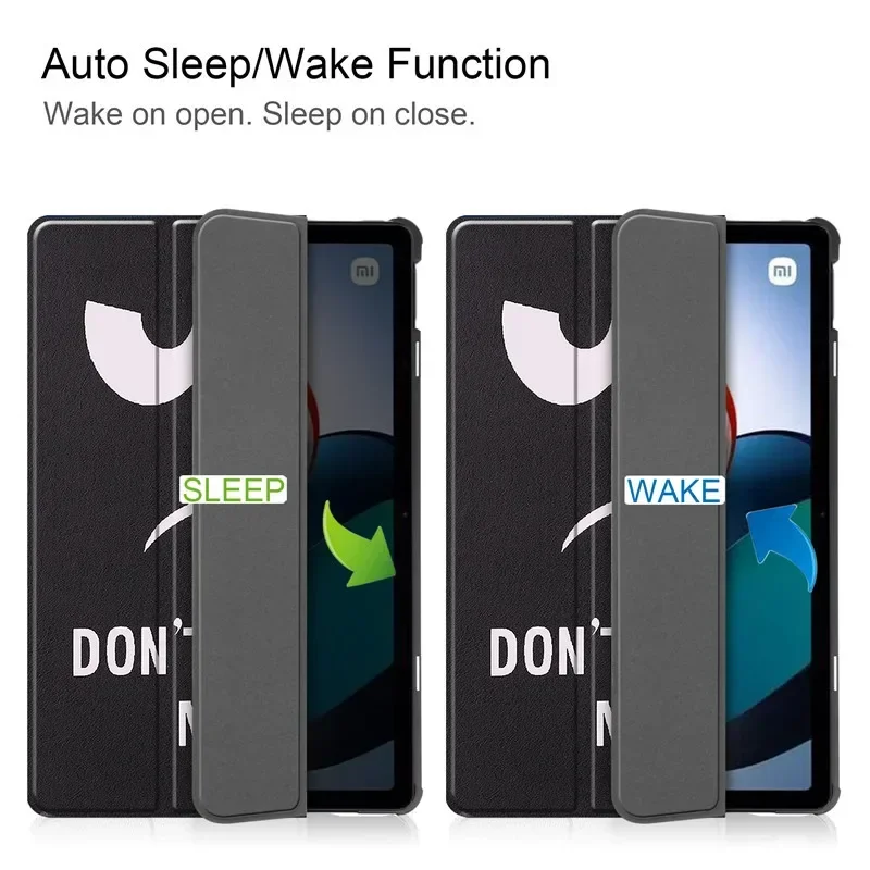 Tablet For Xiaomi Redmi Pad 10.6 Case Tri-Folding PU Leather Smart Cover for Redmi Pad 2022 Case 10.61 inch With Auto Wake UP