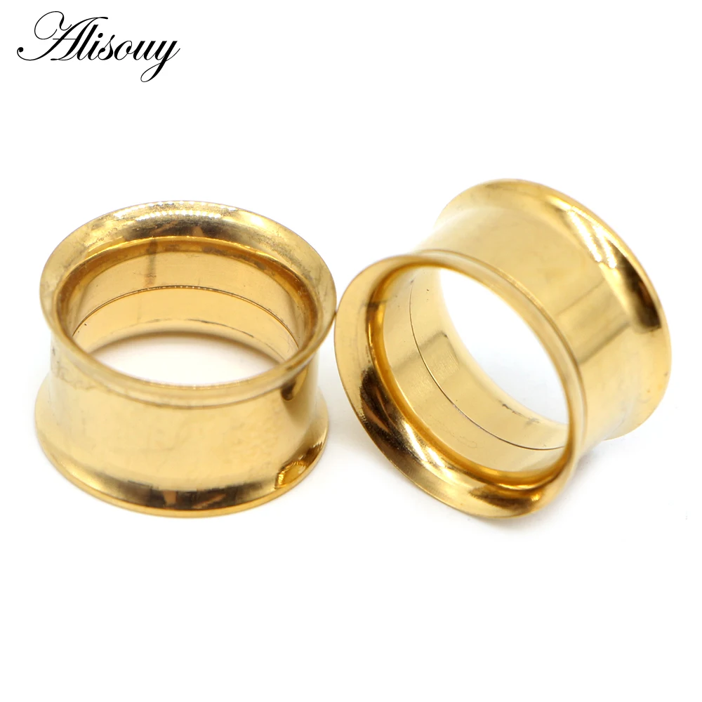 Alisouy 1PC 2-30mm Ear Gauges 316L Stainless Steel Ear Tunnels Plugs Piercing Jewelry Ear Stretchers Expander Plugs and Tunnels