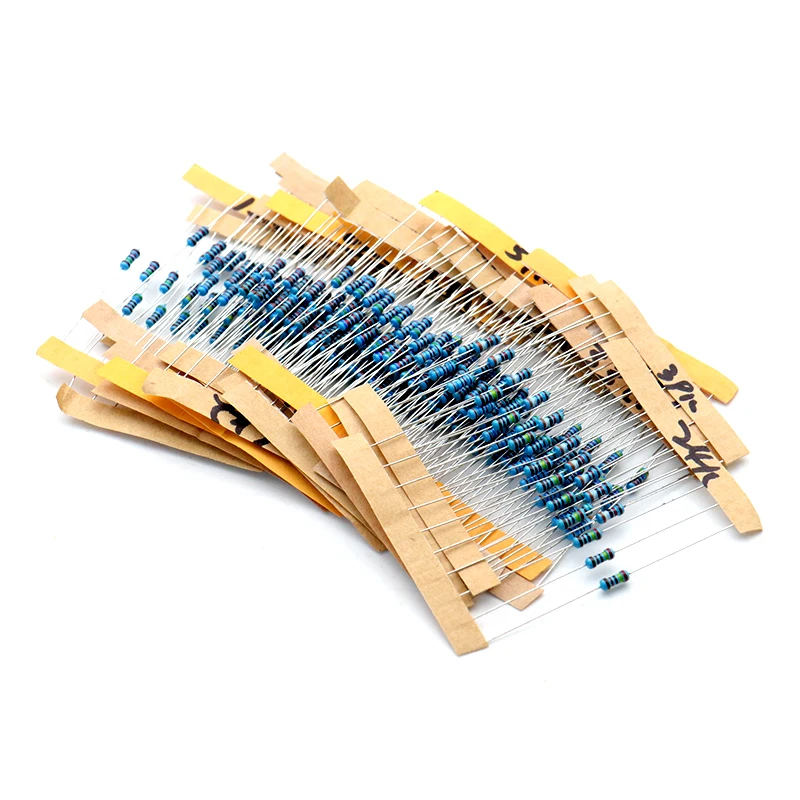 10/pack Component Package: 1/4W Five-color Ring Resistor Package: 4.7K ohm-68K ohm, 24 types of common resistors, 10 of each