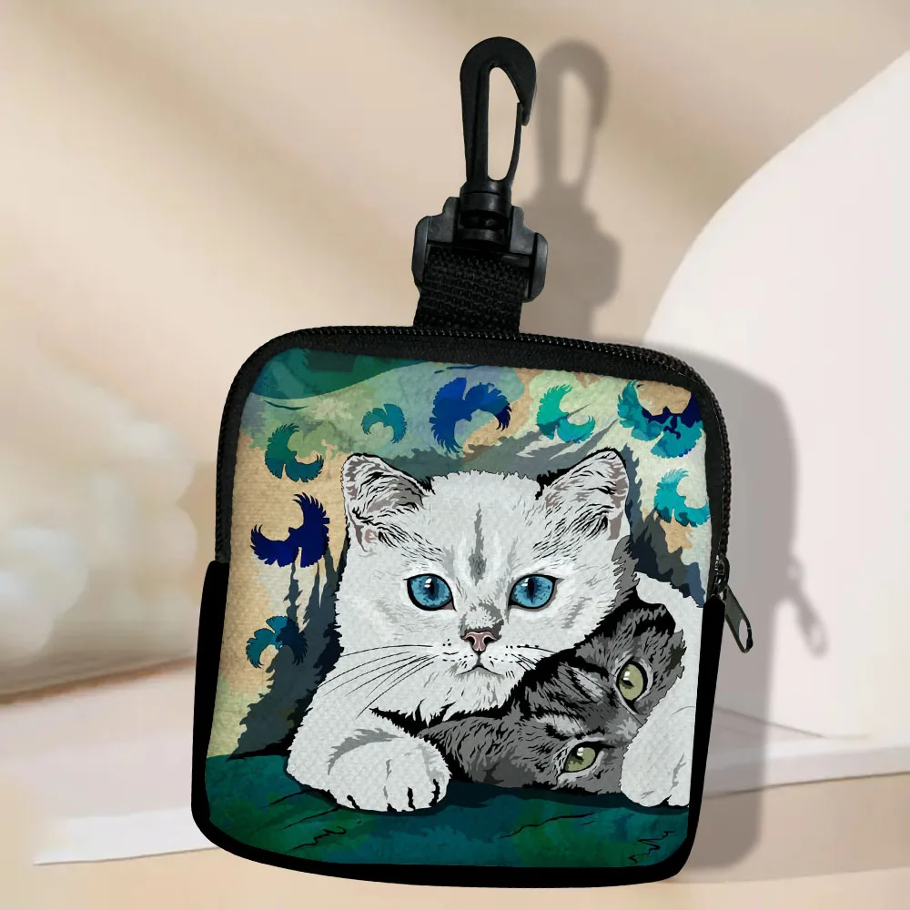 

Cat 1, новый кошелек для монет, простой цветочный модный студенческий кошелек, держатель для карт для девочек, портативная сумка для хранения 5,23