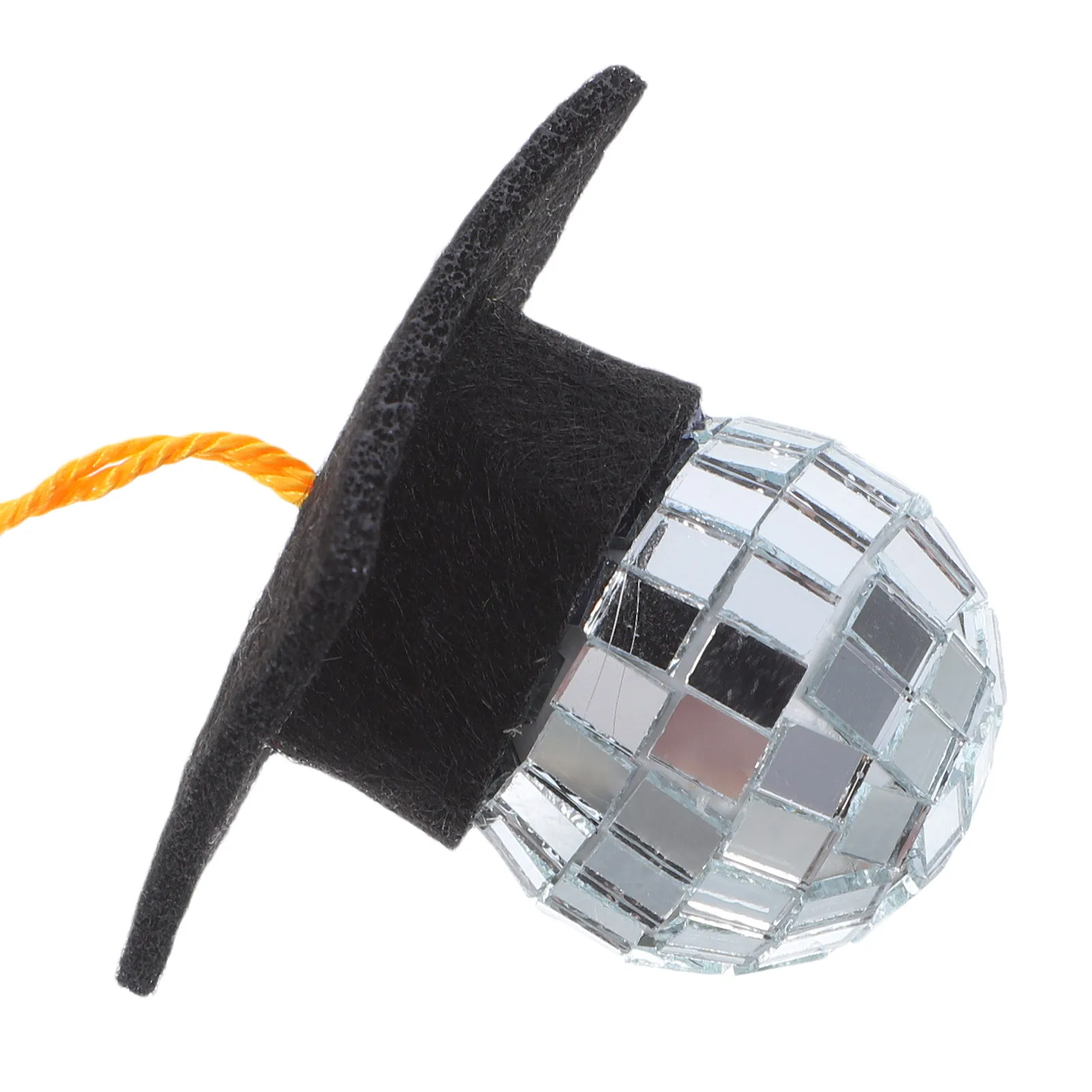 10Pcs Graduation Disco Cap Cupcake Toppers Tassel Grad Hat Cake Decor Ideal for Kindergarten to Phd Celebrations Cupcake Grad view 5
