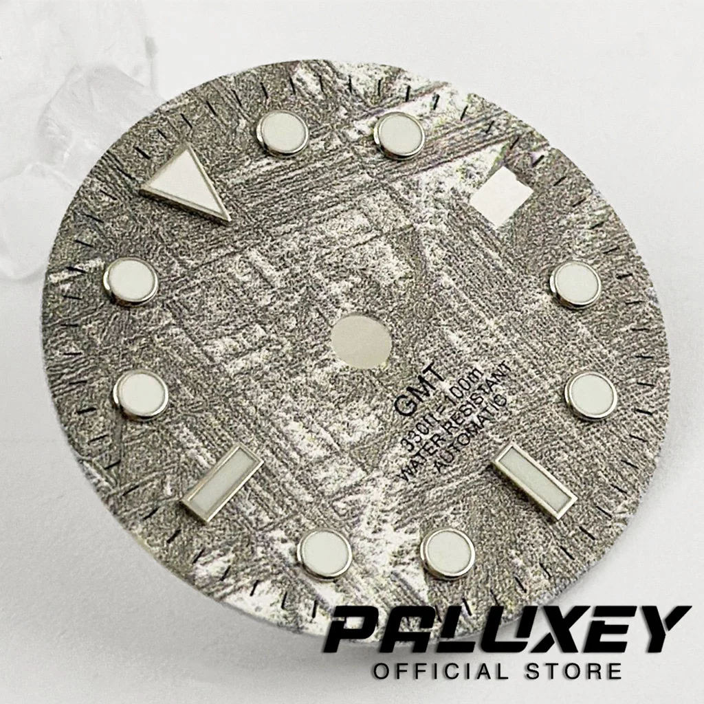 NH34 29 มม.สีเทานาฬิกาสีเขียวส่องสว่างสําหรับ NH34 4R34 NH35 4R35 การเคลื่อนไหวอะไหล่ Fit 3 นาฬิกา 3.8 นาฬิกากรณี Crown