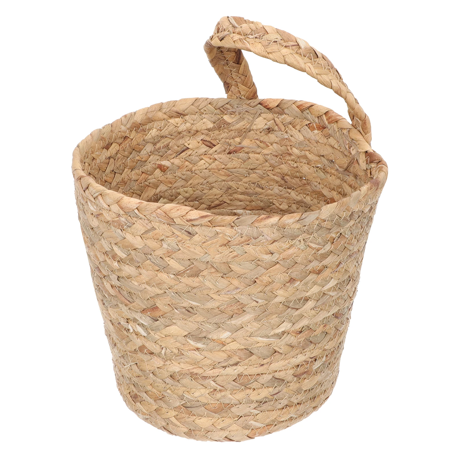 

Storage Basket Rattan Woven Home Decor Natural Wall Hanging Baskets Seagrass Flower Baby