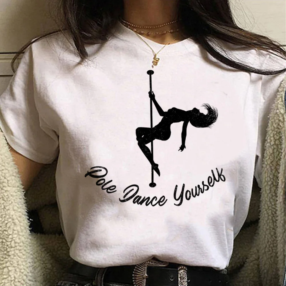 

Poledance Tee women manga t-shirts female comic clothes