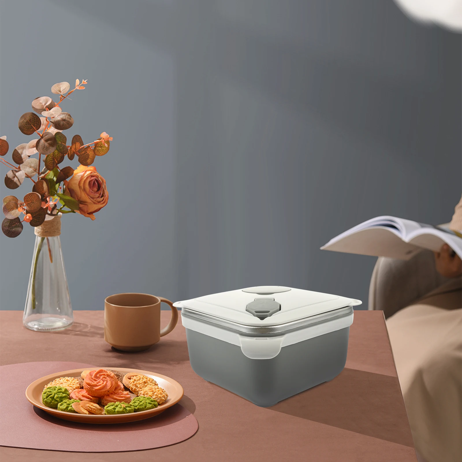 

Портативная миска для лапши, многоразовая крышка коробки для еды большой емкости, многофункциональный держатель с защитой от ожогов, миски для рамэна