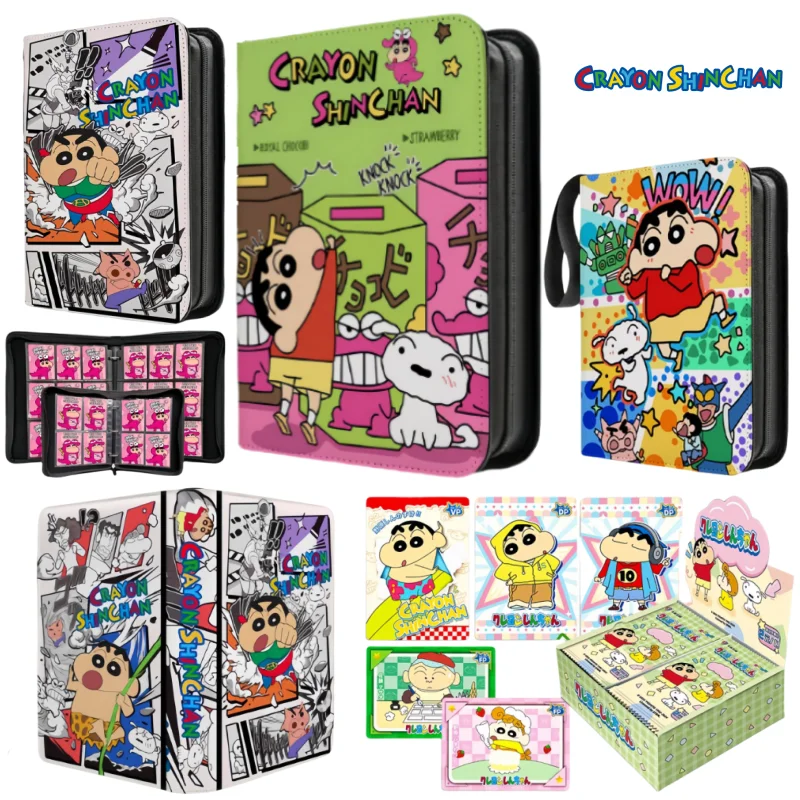 

Crayon Shin-chan Collection Card Book Star Card Collection Book Loose-leaf Album Binder Holder 400pcs Children Toy Birthday Gift