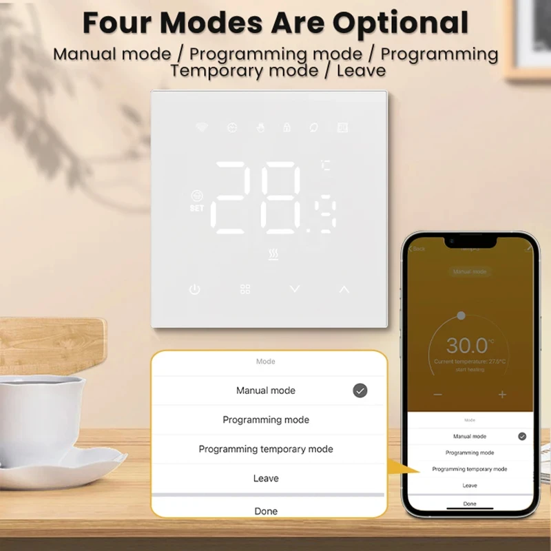 MIUCDA Tuya Wifi termostato inteligente caldera de Gas eléctrica/agua controlador de temperatura aplicación remota control para Alexa Google Home