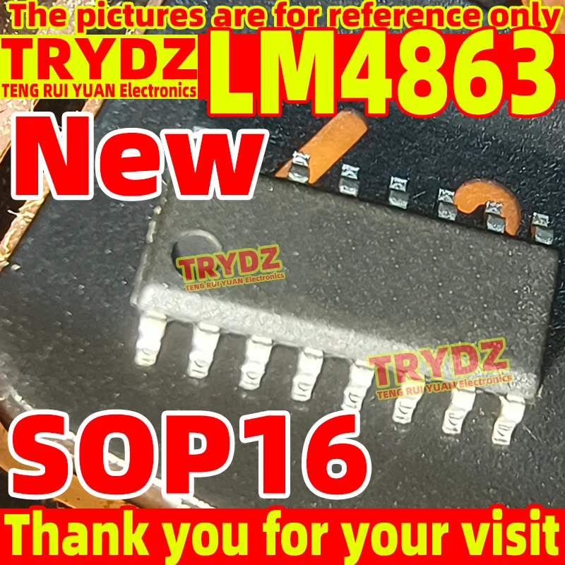 50-5pcs New LM4863 LM4863S LM4863M SOP16 Audio power amplifier chip IC