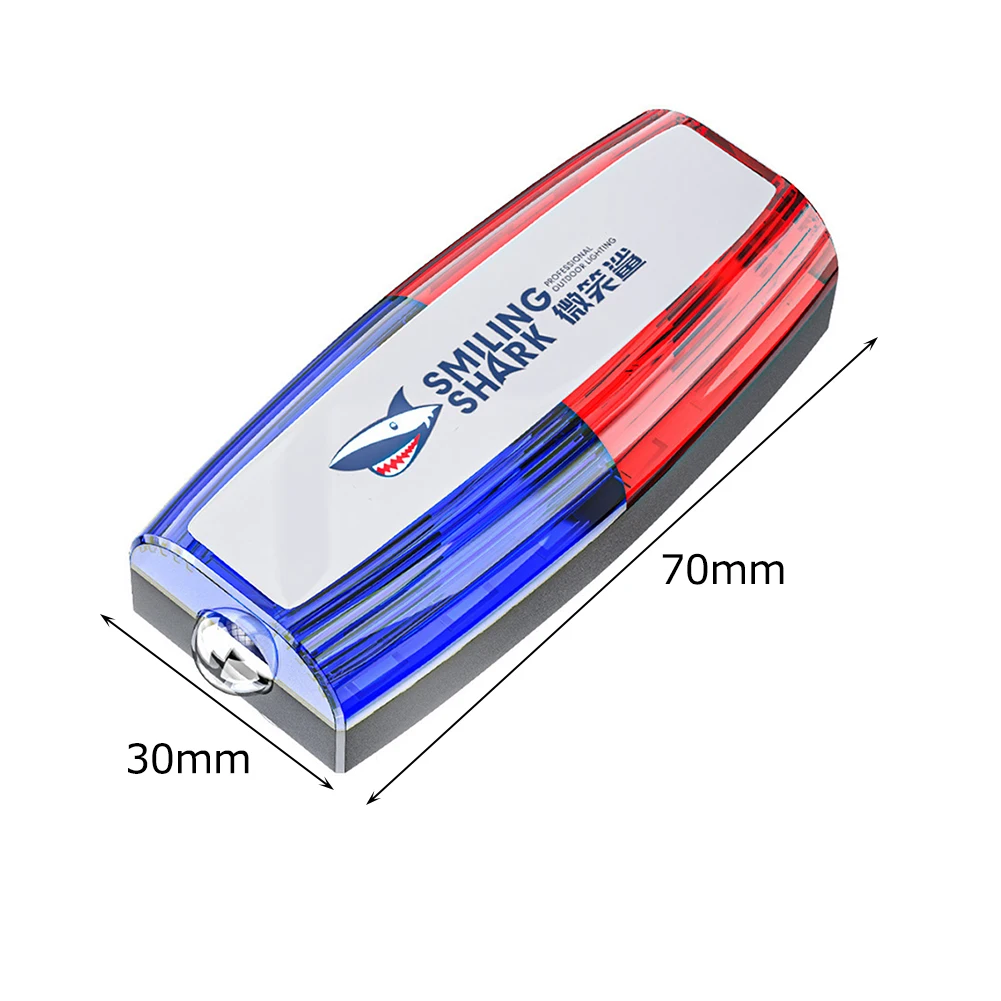 متعددة الوظائف إنذار فلاش إشارة ستروب مصباح صغير أحمر أزرق Led ستروب تحذير ضوء USB شحن لدورية عامل الصرف الصحي #6