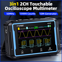 2c53p 3 In 1 Digital Handled Oscilloscope Multimeter Signal Generator Screen 2 Channel 50mhz 250ms/s 19999 Counts