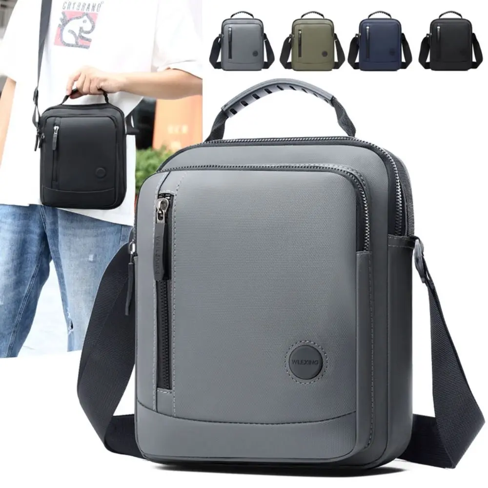 Single Shoulder Men's Shoulder Bag Nylon Fabric Big Capacity Man Messenger Bag Multi-Pockets Casual Male Crossbody Bag Handbag