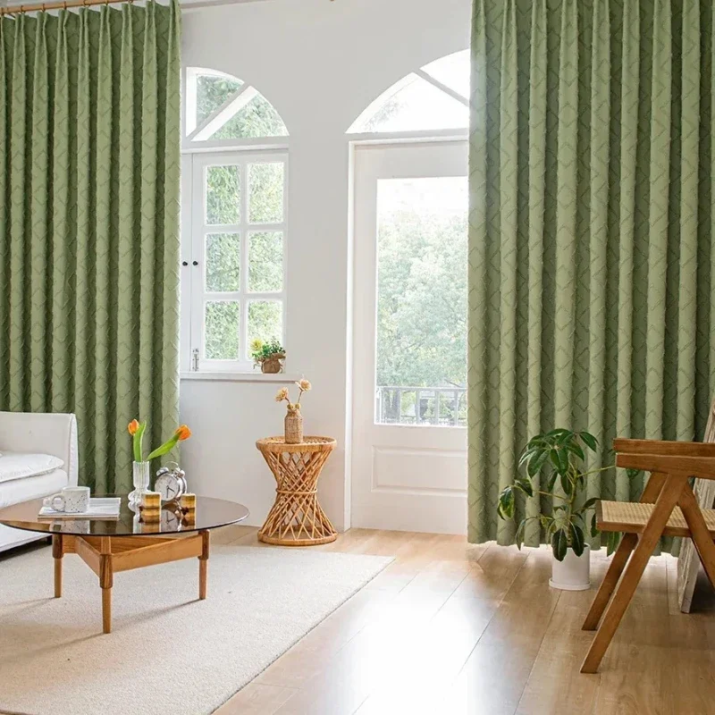 Custom Size Fashion Luxury European Curtains For Living Room Floor Curtains Bedroom Window Partition Customized