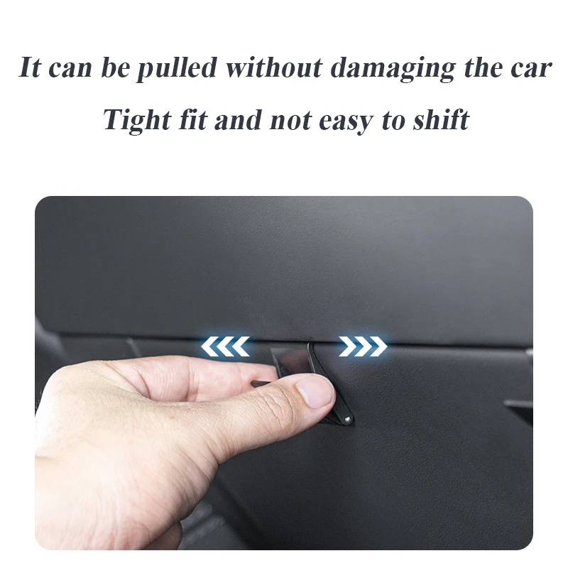 For New Tesla Model 3 Highland 2024 Foldable Glove box Hooks Model Y ABS Storage Holder hook up Auto Fastener Clip Accessories