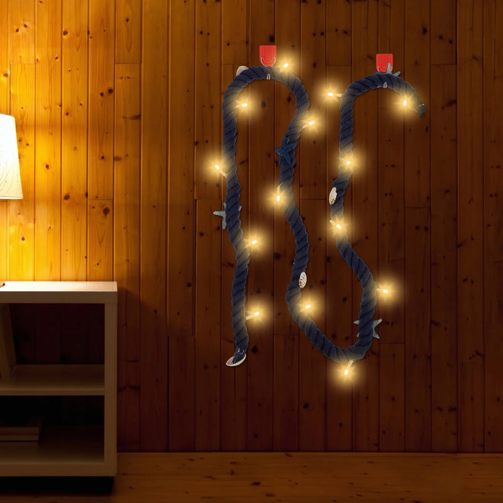 قذيفة القطن حبل LED سلسلة ضوء الزخرفية شنقا مصباح لغرفة النوم غرفة المعيشة شرفة مهرجان ليلة الديكور