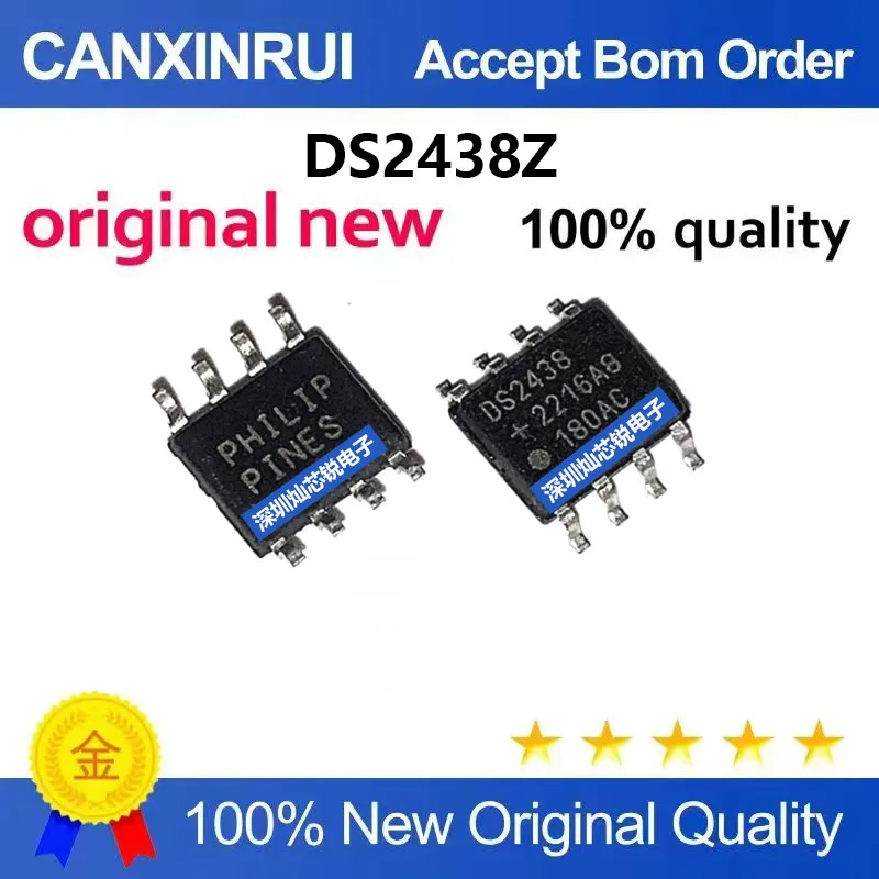 (5-100pieces)Brand New Original DS2438 DS2438Z SMD SOP8 Smart Battery Monitor Power Management Chip