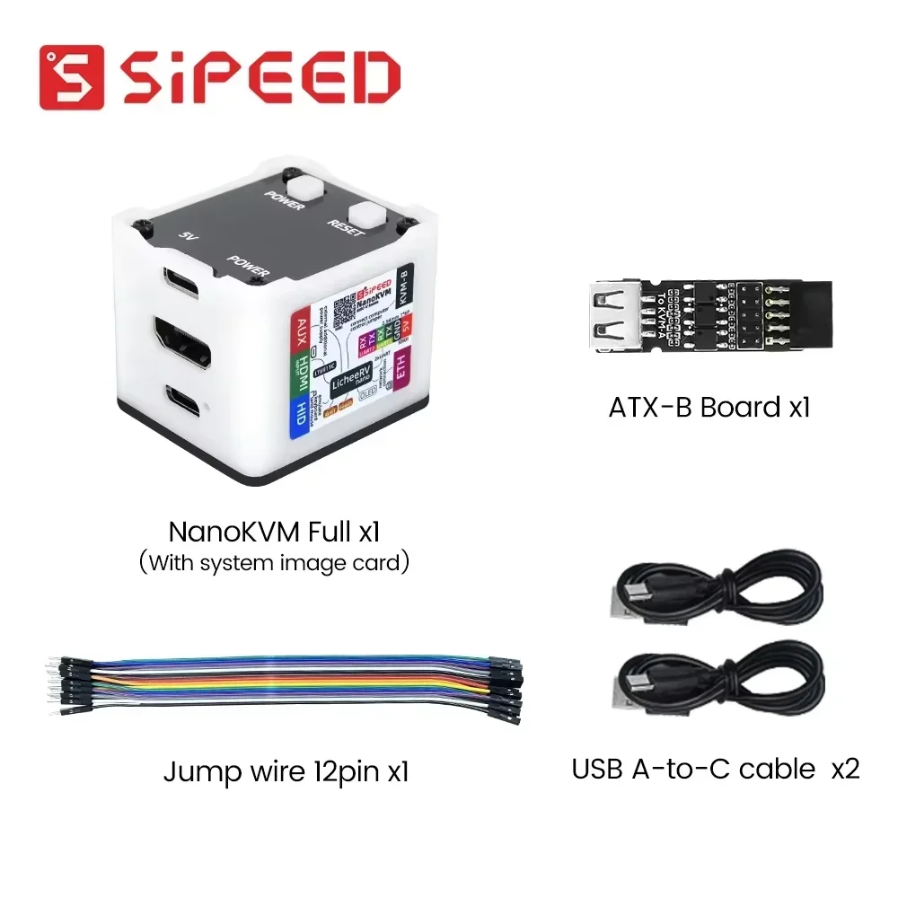 Sipeed NanoKVM PiKVM 미니 원격 제어 작동 및 유지 관리 서버 Raspberry Pi 흑백 색상 썸네일 6