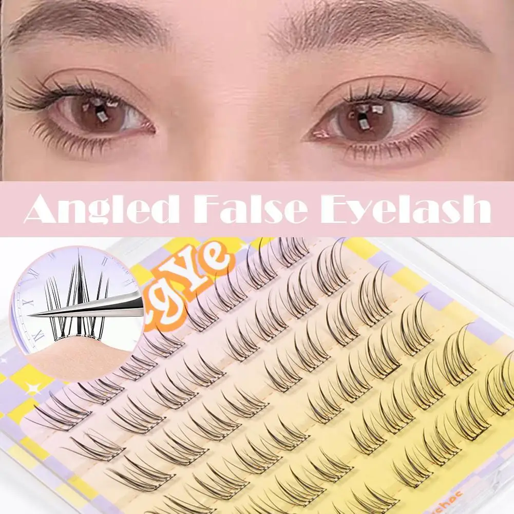

Segmented Slanted False Eyelashes 6-10 Row Manga Cosplay Cluster Lashes Natural Eyelash Extensions Charming Daily Eyes Makeup