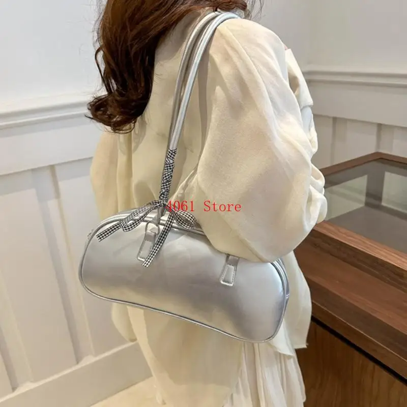 

Women Bows Armpit Bag Korean Styles Handbag PU Leather Shoulder Bag Shopping Bag